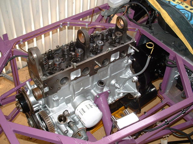 engine in chassis